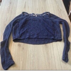 Victoria’s Secret navy Blue Cropped Sweater